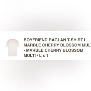 SKIMS Boyfrind Cherry Blossom Raglan Tee